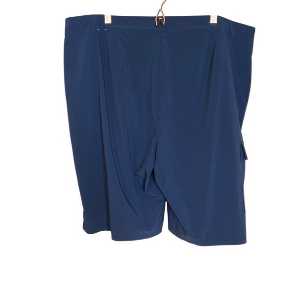 Weekends By Chico's Elastic Waist Pull-on Walking Shorts Navy Size 3 - Picture 7 of 7